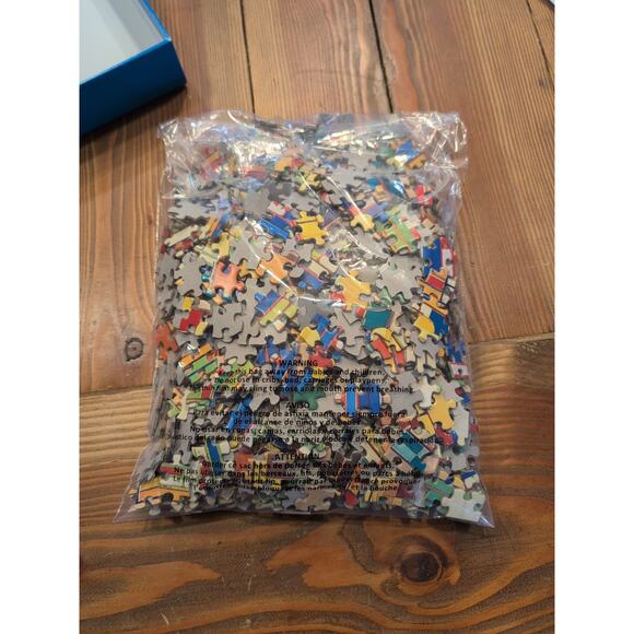 Frank Lloyd Wright Saguaro Glass Design Pomegranate Art Piece 1000 Pc COMPLETE - Picture 5 of 5